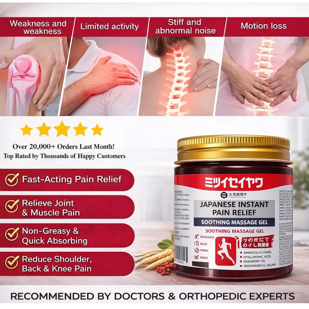 Japanese Instant Pain Relief Soothing Massage Gel